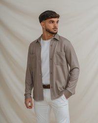SOBRECAMISA MALHA BEIGE