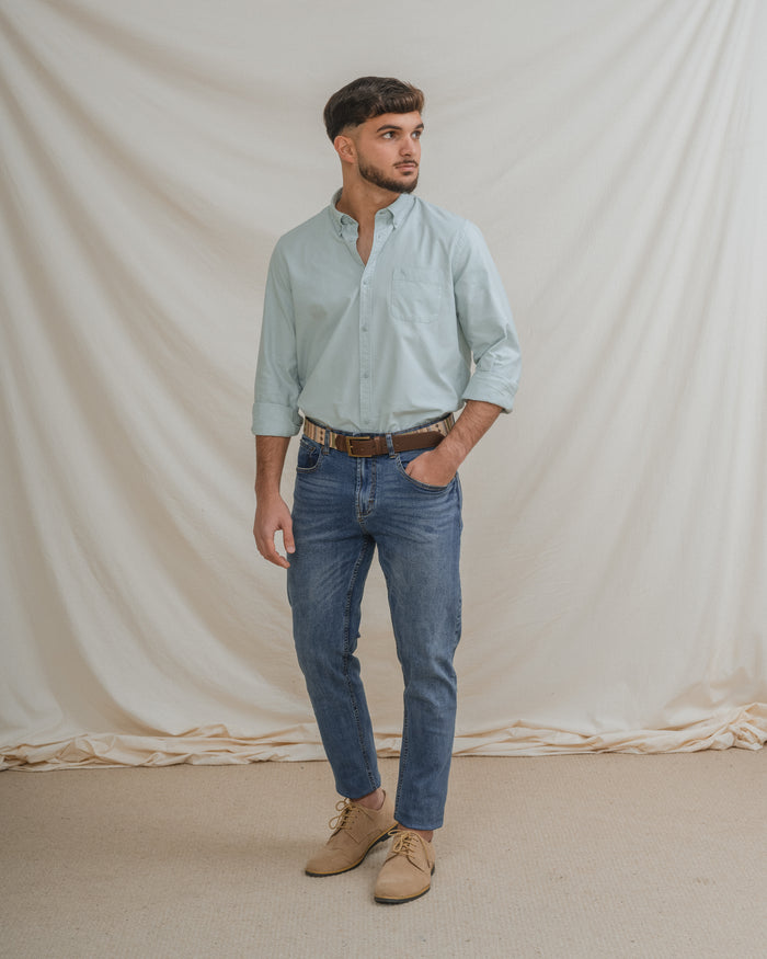 CAMISA OXFORD COM BOLSO
