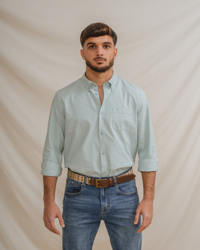 CAMISA OXFORD COM BOLSO