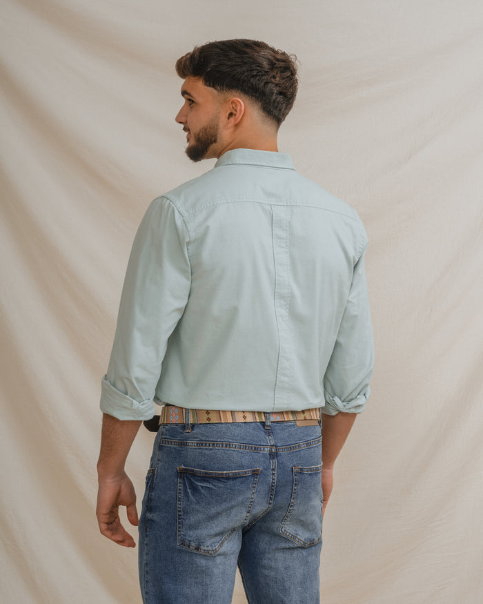 CAMISA OXFORD COM BOLSO