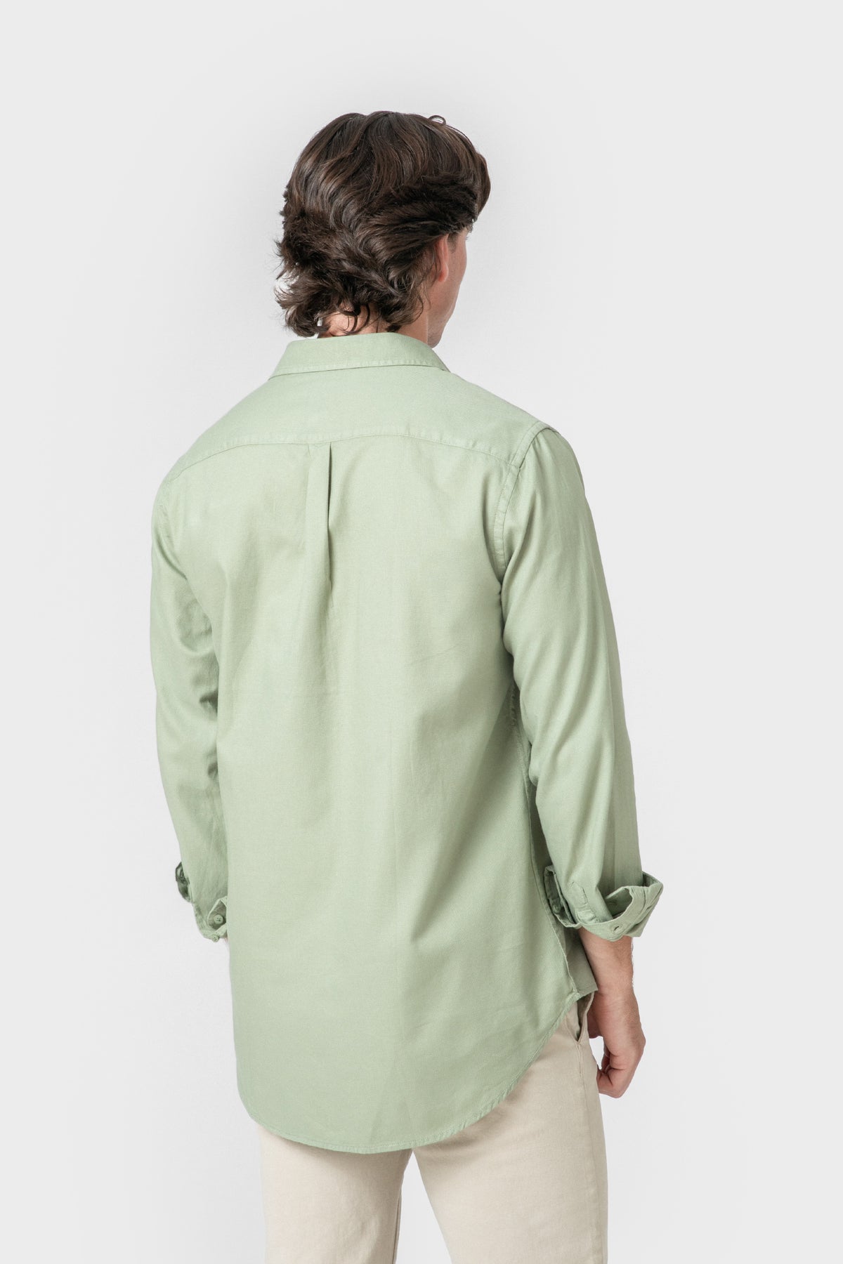 CAMISA POLO TINGIMENTO FALSO VERDE