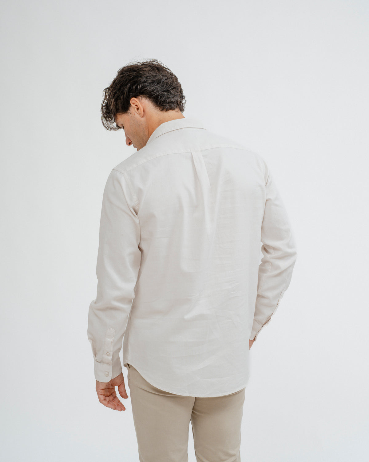 POLO BRANCO FALSO TINGIDO