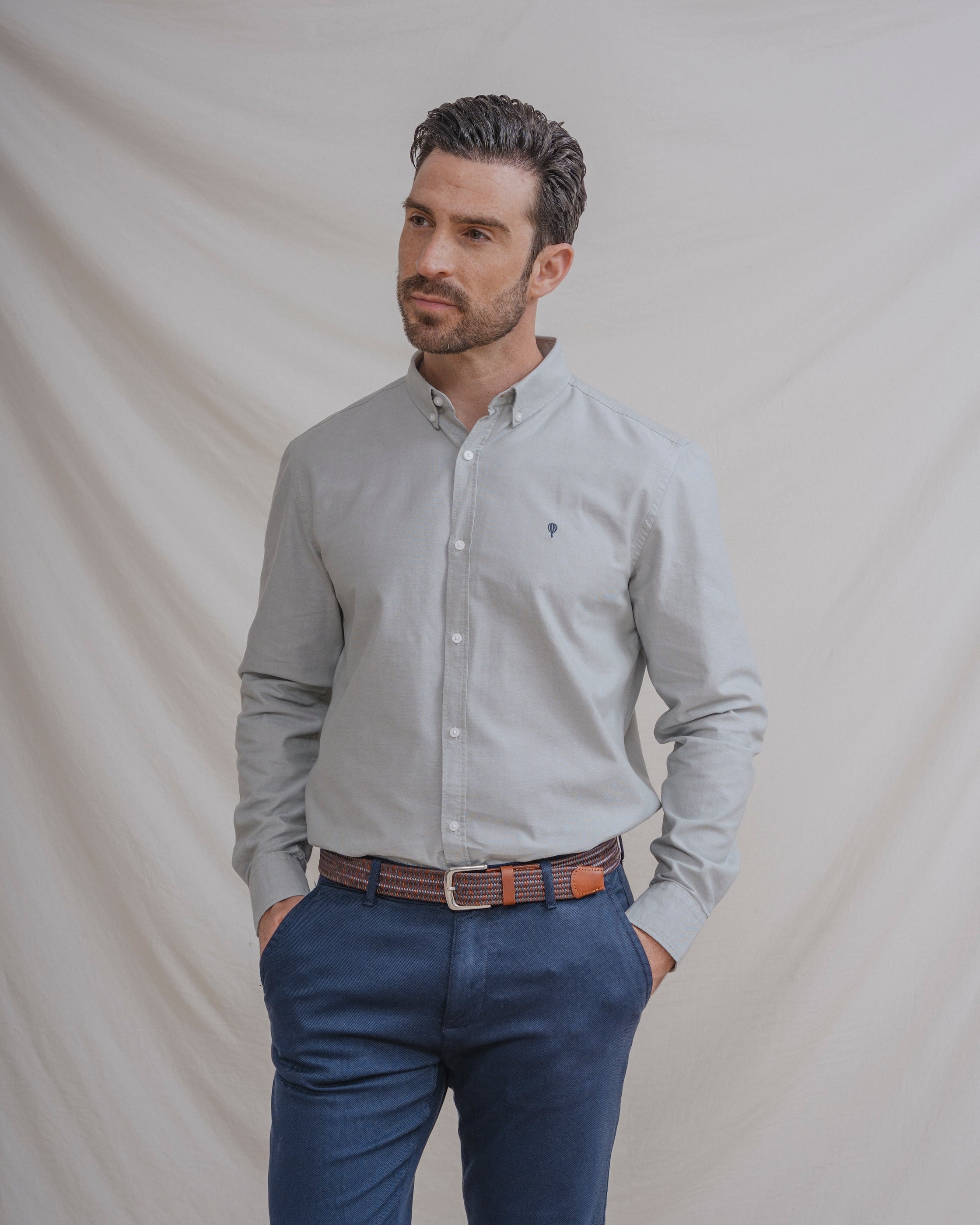 CAMISA OXFORD VERDE