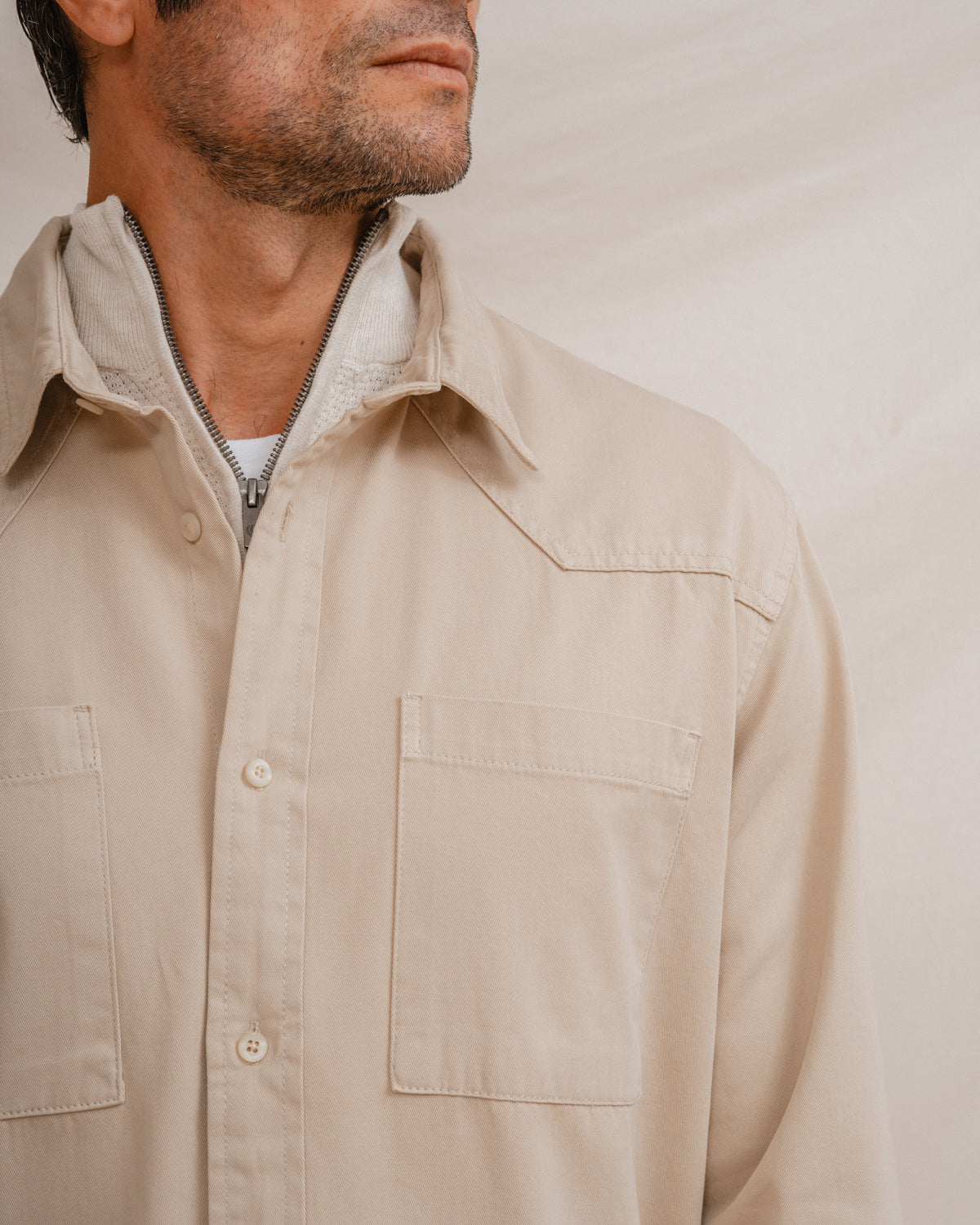 SOBRECAMISA BEIGE