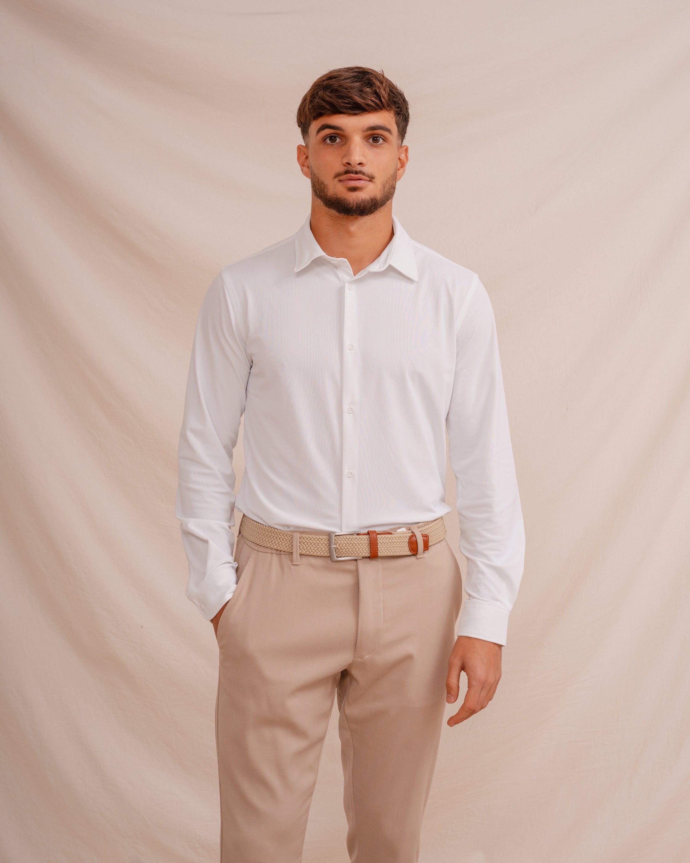 CAMISA ELÁSTICA BLANCA