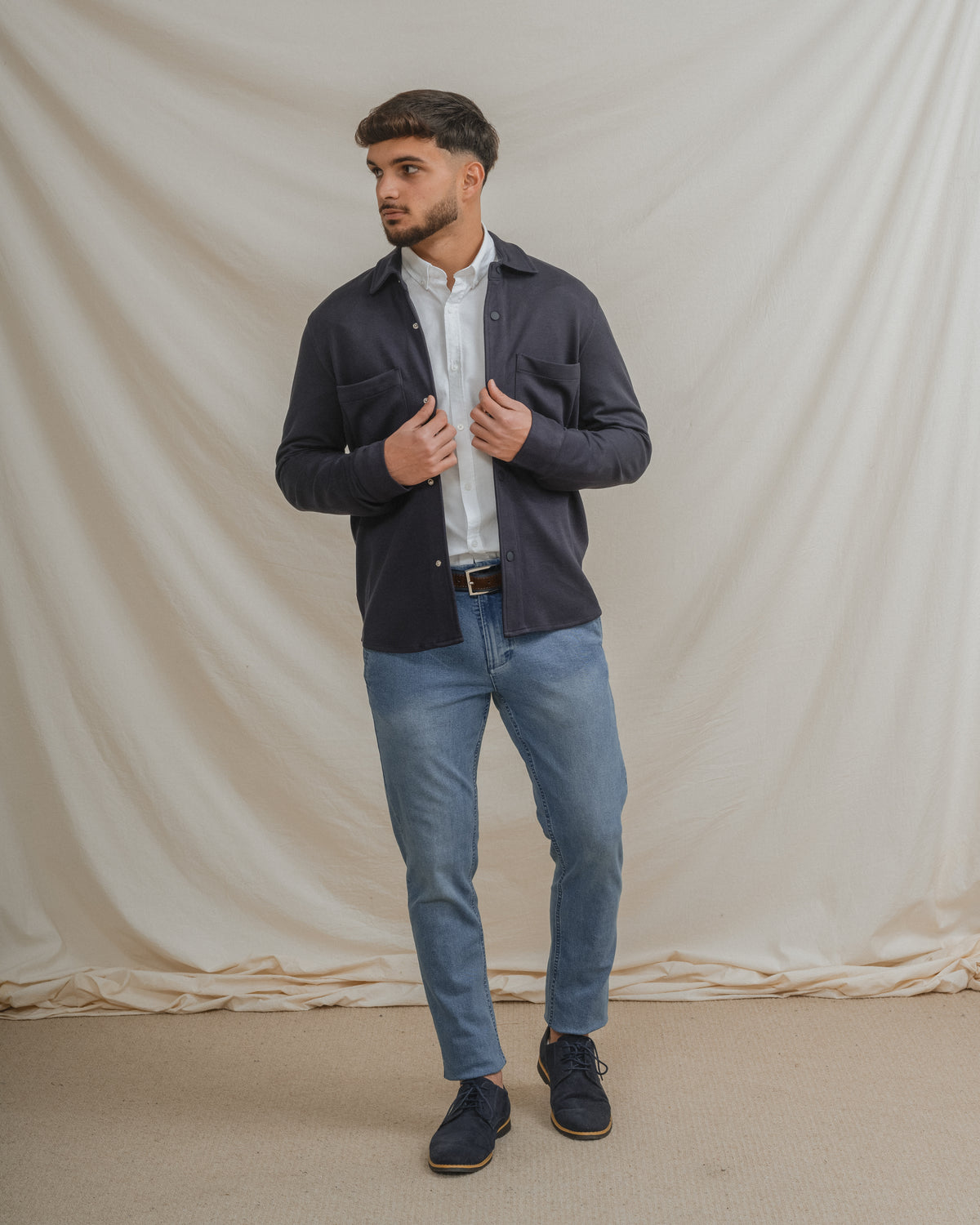 SOBRECAMISA MALHA AZUL