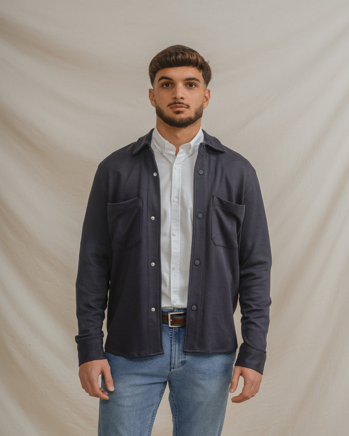 SOBRECAMISA MALHA AZUL