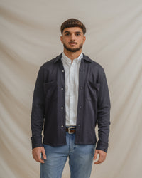SOBRECAMISA MALHA AZUL