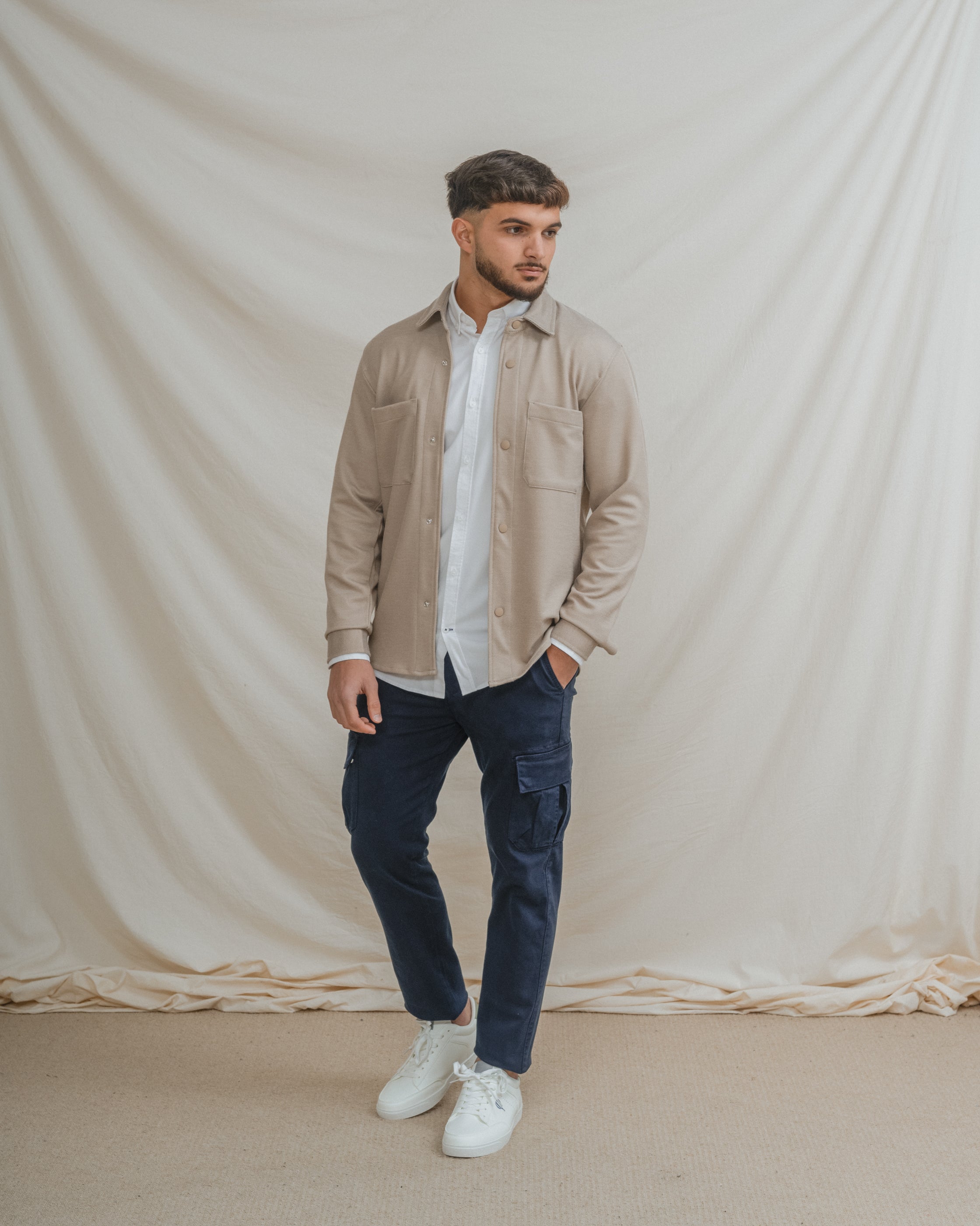 SOBRECAMISA PUNTO BEIGE