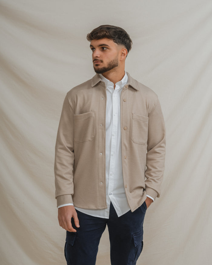 SOBRECAMISA PUNTO BEIGE