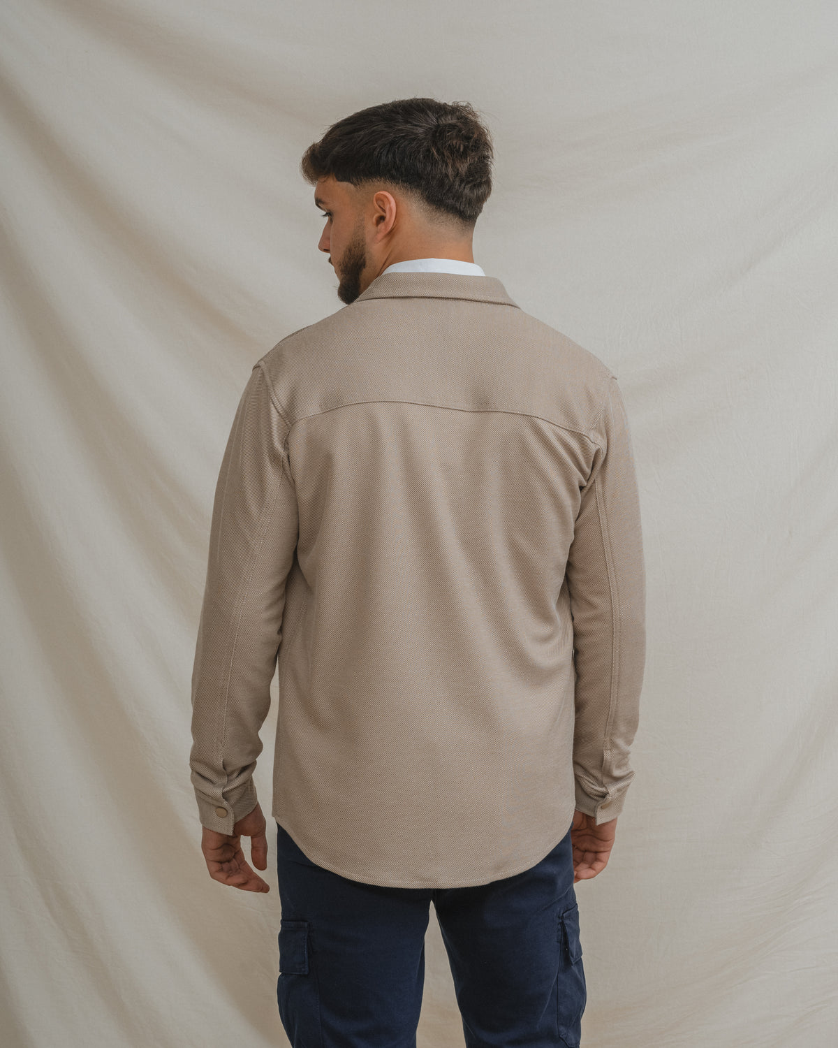 SOBRECAMISA MALHA BEGE