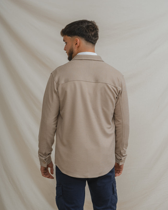 SOBRECAMISA PUNTO BEIGE