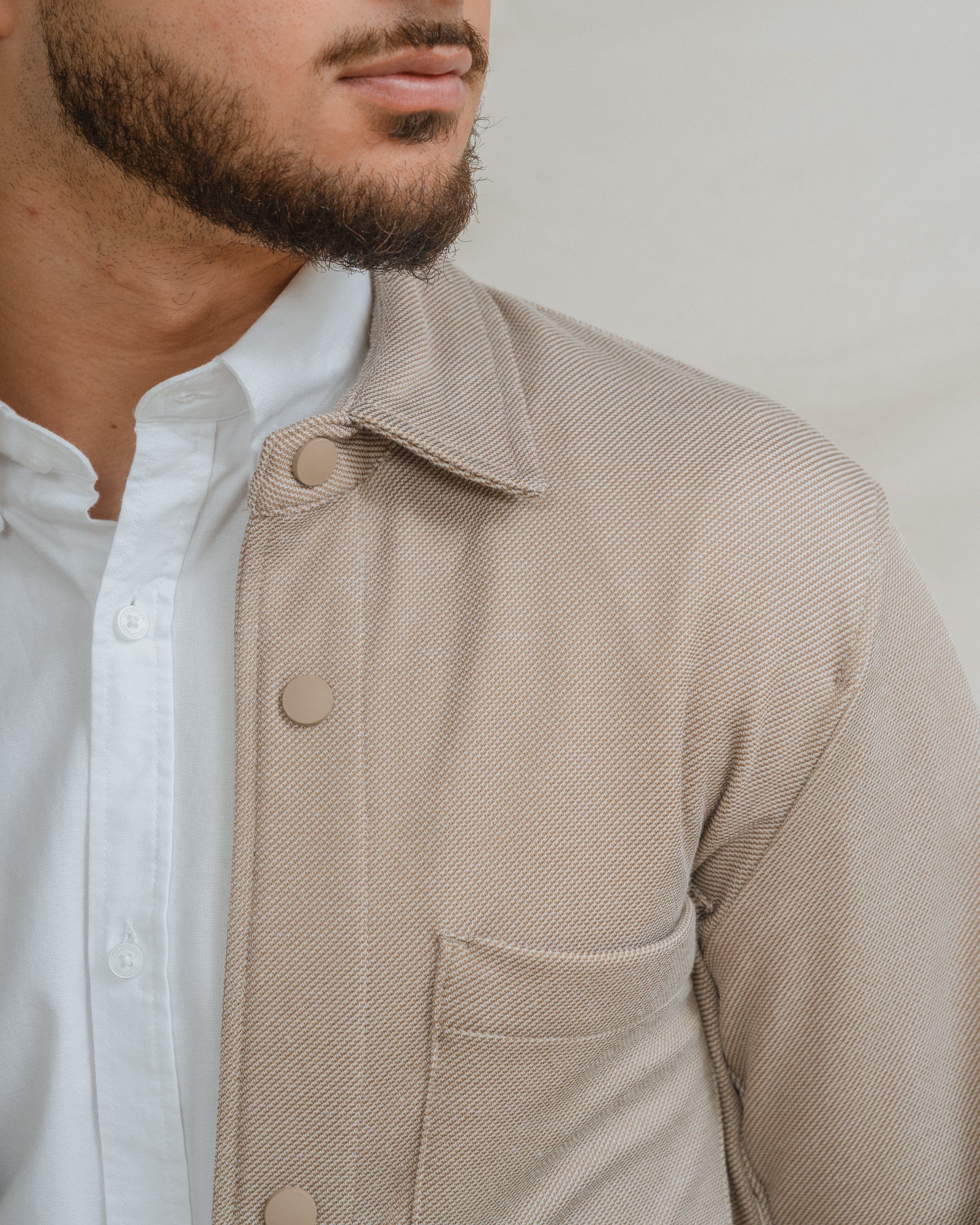 SOBRECAMISA PUNTO BEIGE