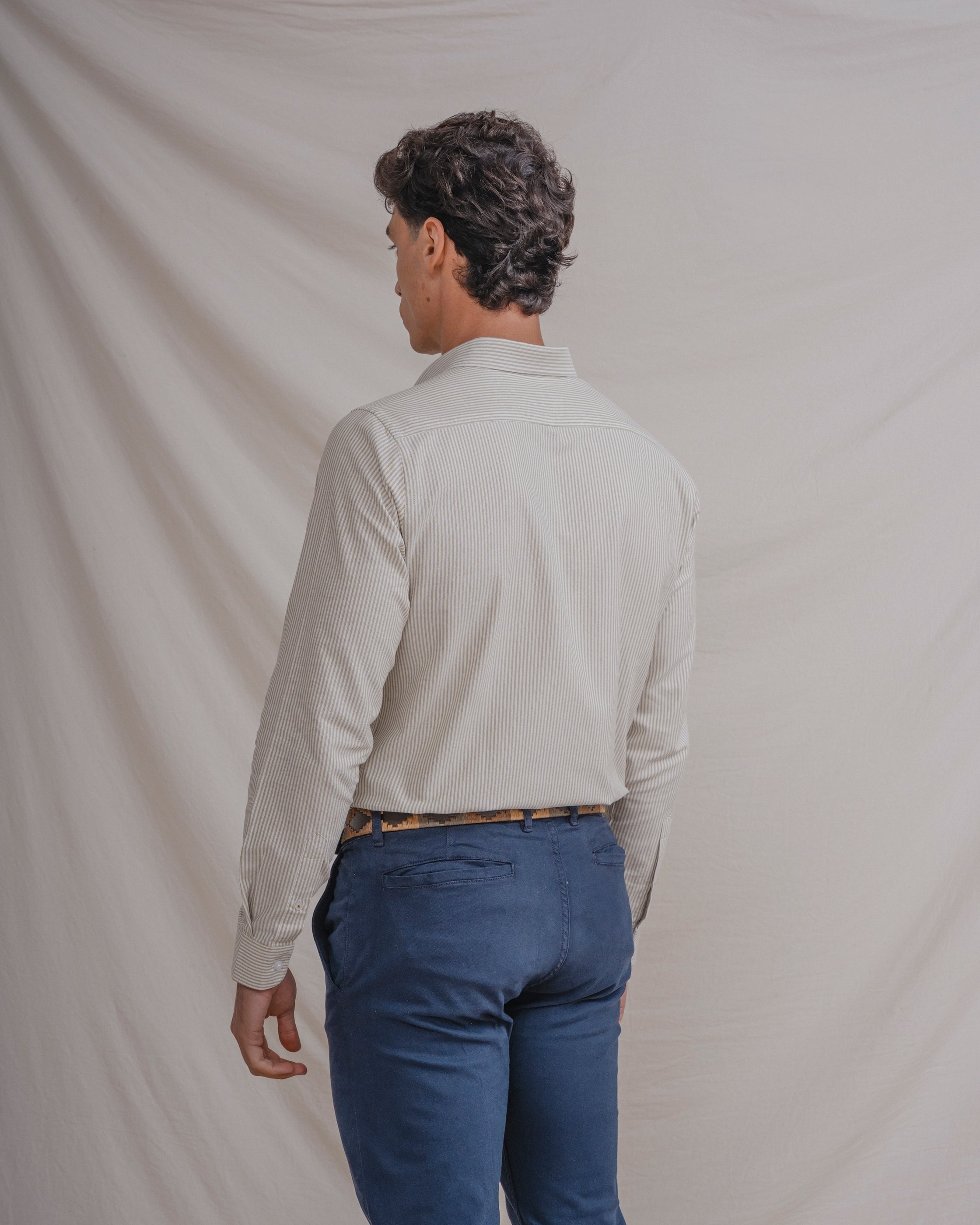 CAMISA OXFORD RAYA VERDE