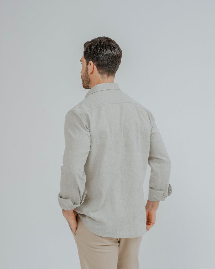 CAMISA DE LINHO VERDE