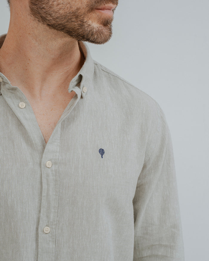 CAMISA DE LINHO VERDE
