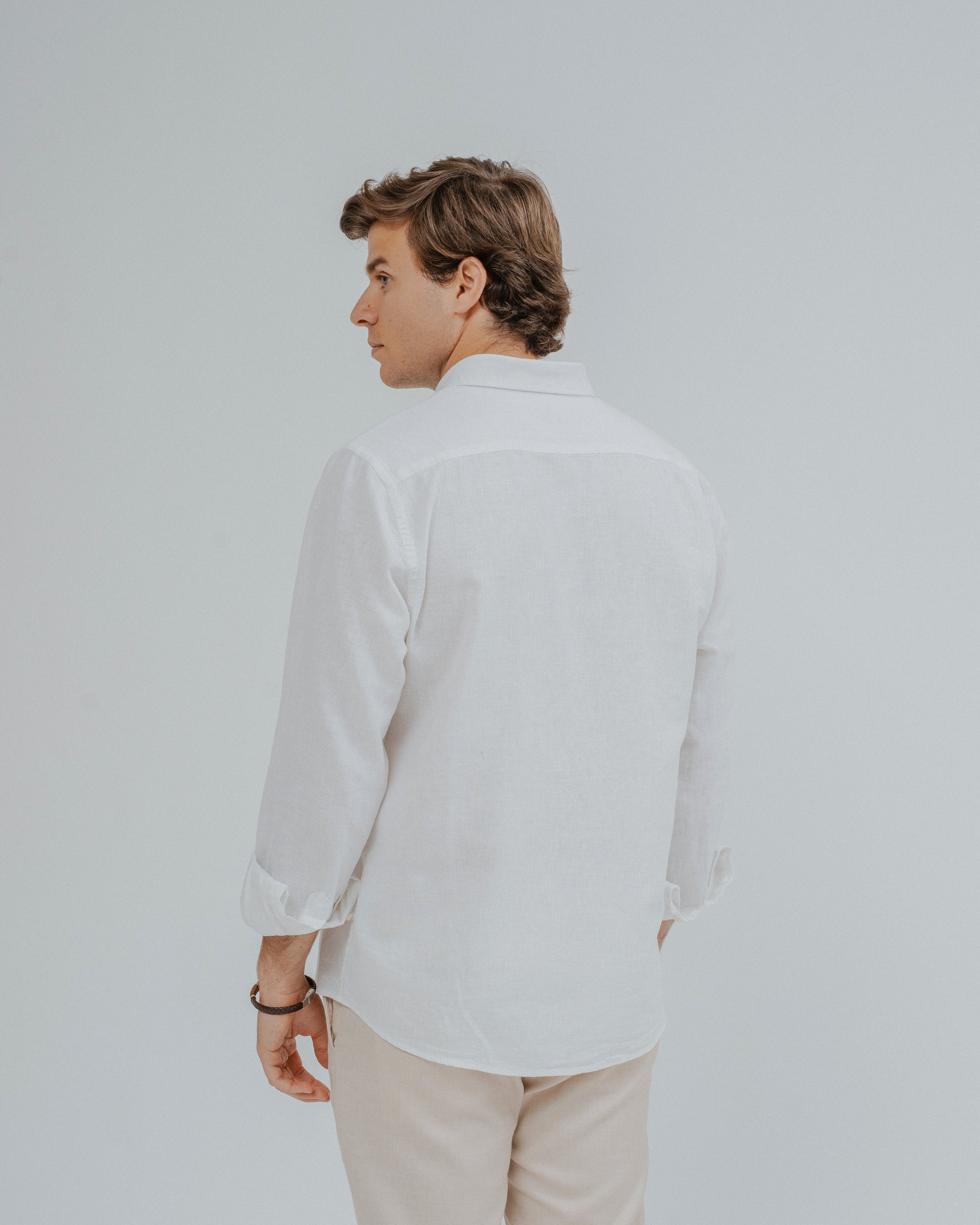 CAMISA LINO BLANCA