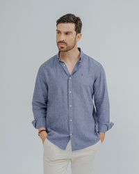 CAMISA LINO AZUL