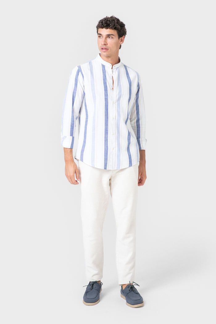 CAMISA LINO RAYAS