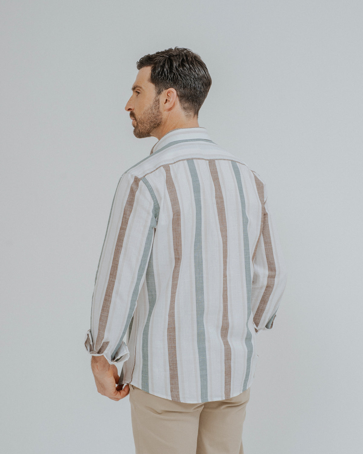 CAMISA LINHO RISCAS