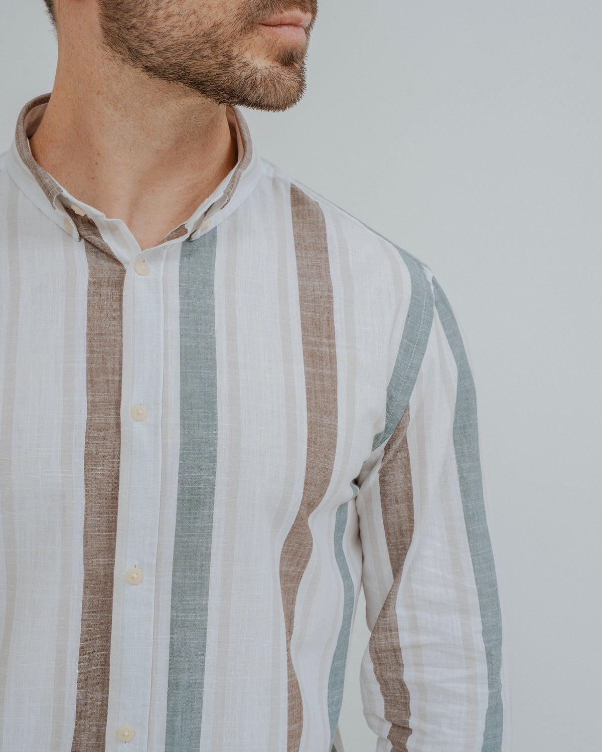 CAMISA LINHO RISCAS