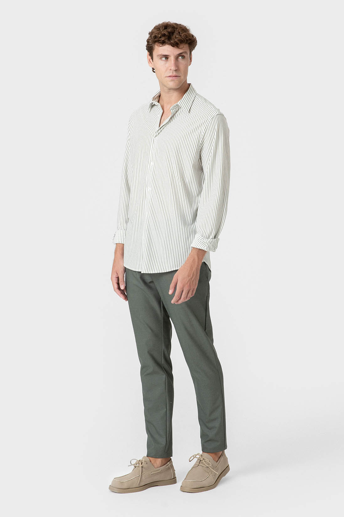 CAMISA OXFORD PUNTO RAYAS