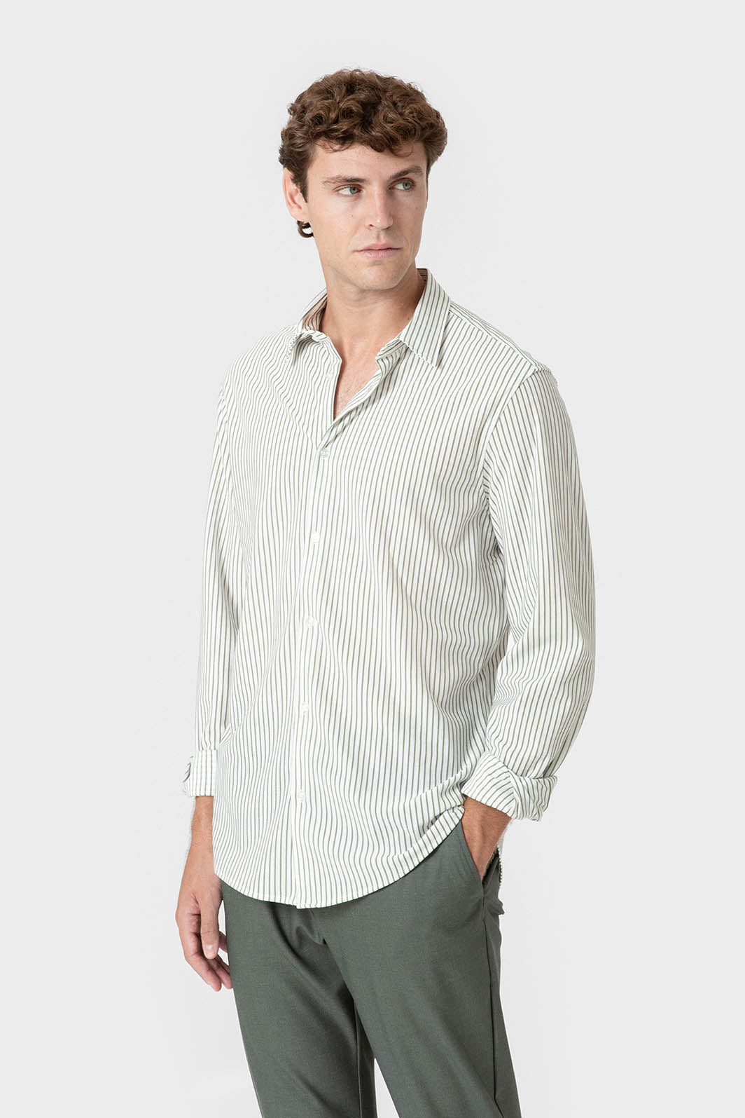 CAMISA OXFORD PUNTO RAYAS