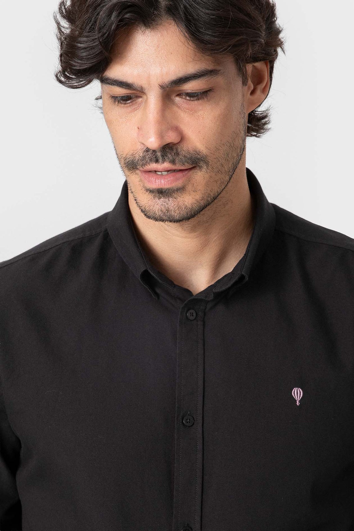 CAMISA OXFORD NEGRA
