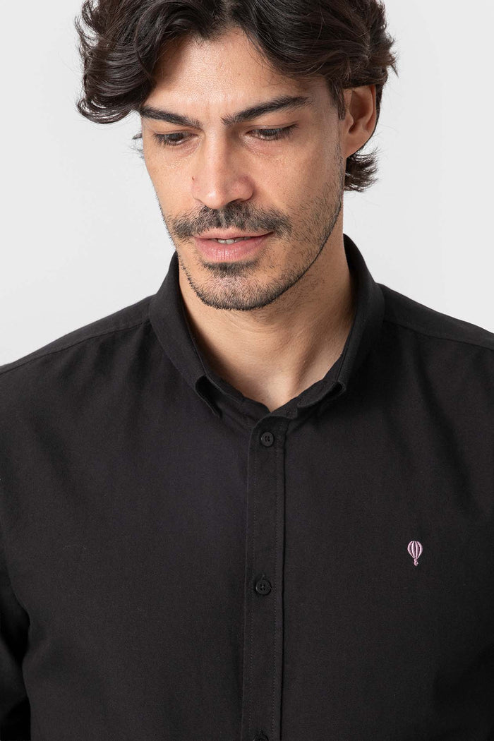 CAMISA OXFORD NEGRA