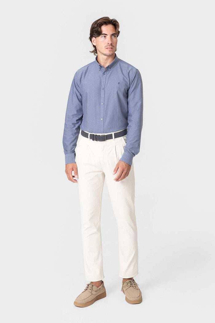 CAMISA OXFORD MARINHO