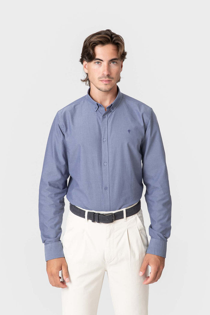 CAMISA OXFORD MARINHO