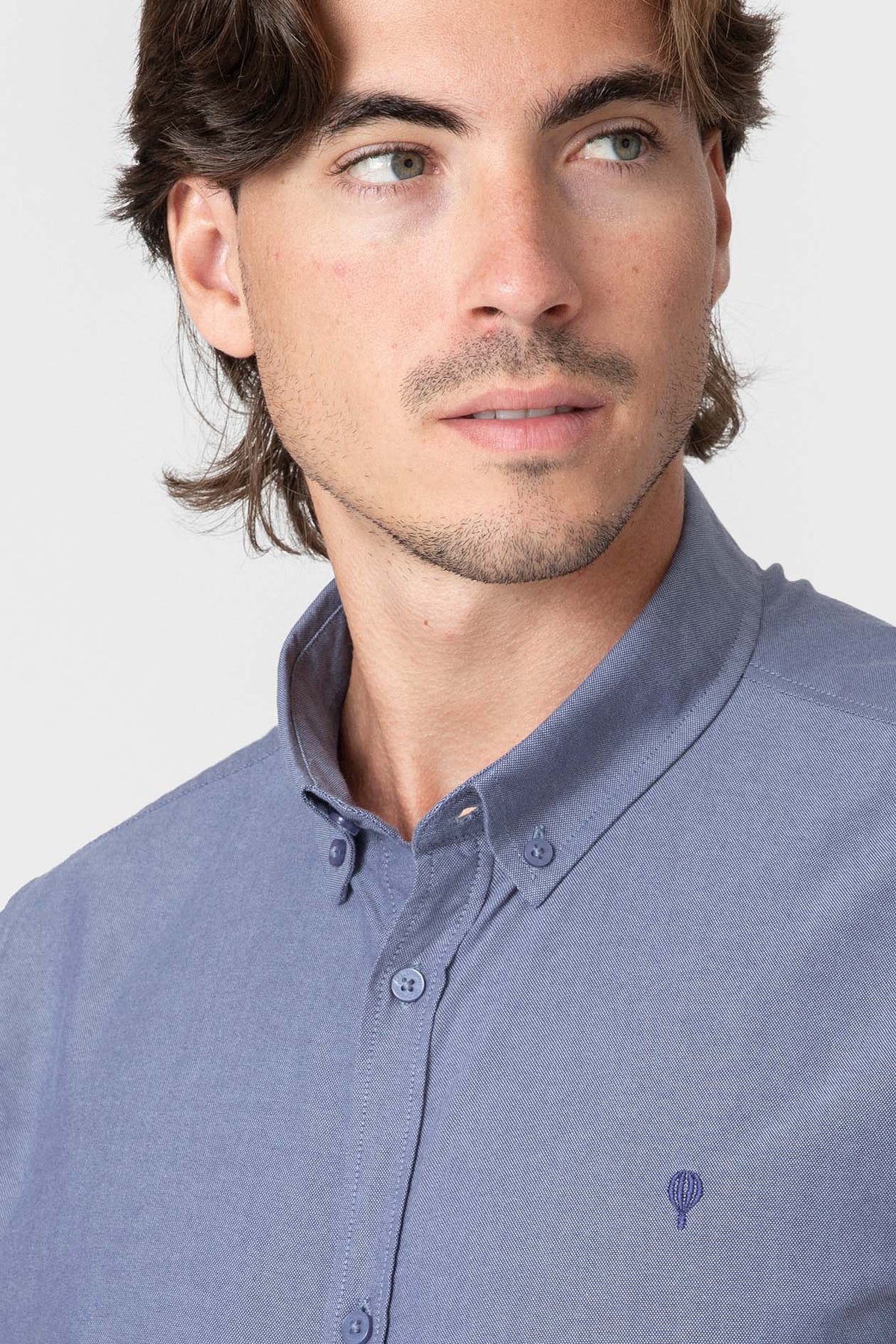 CAMISA OXFORD MARINHO