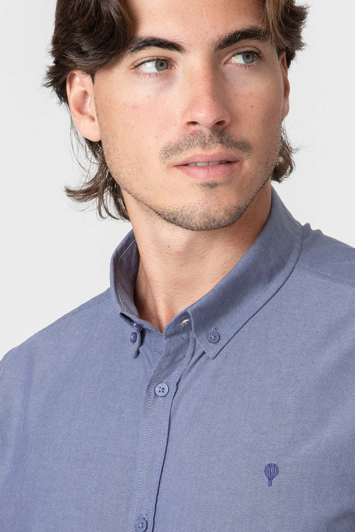 CAMISA OXFORD MARINHO