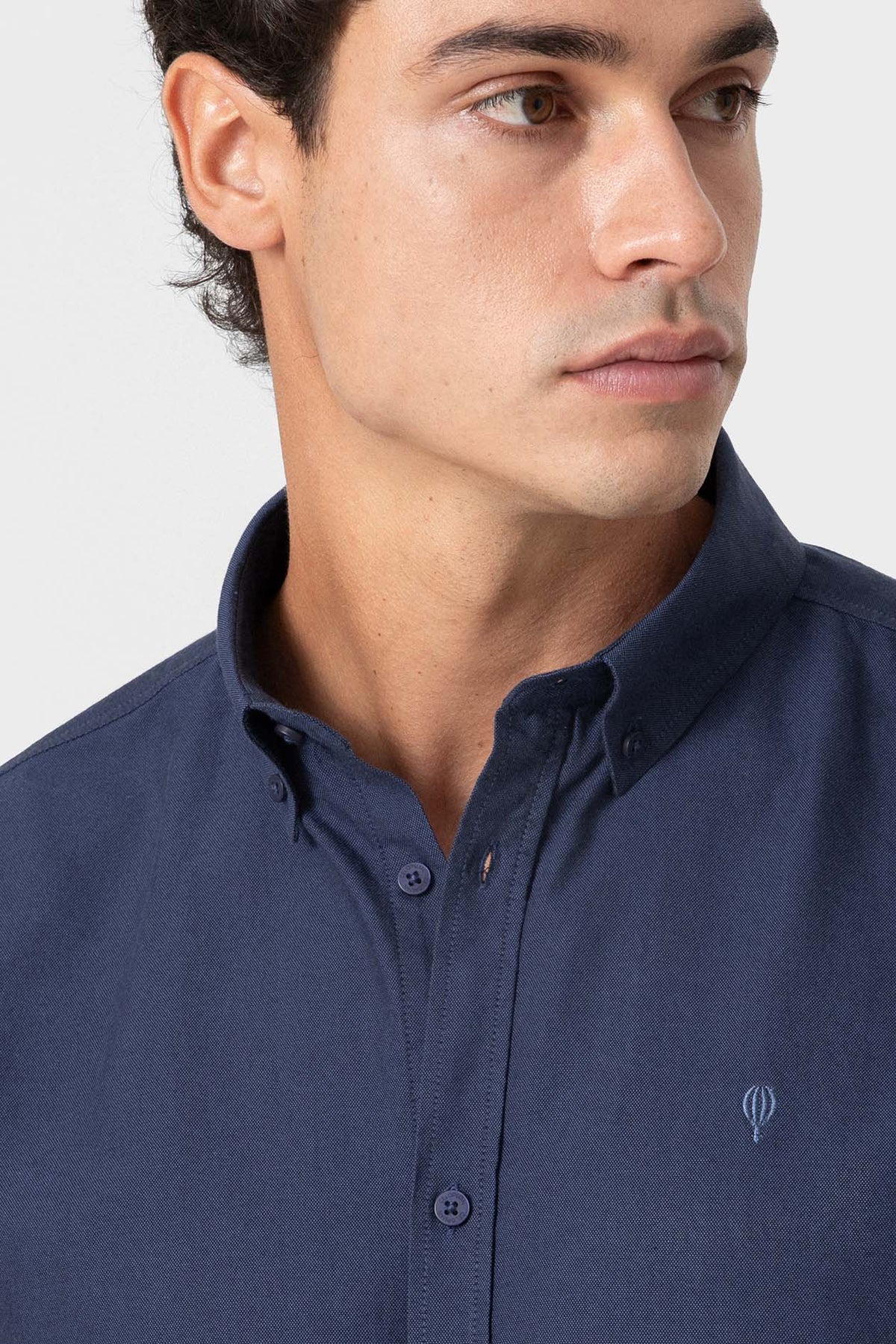 CAMISA OXFORD AZUL PETROLEO