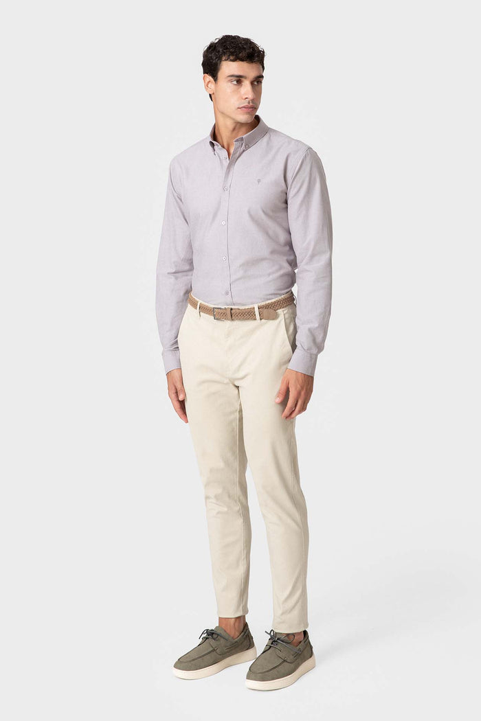 CAMISA OXFORD LARANJA