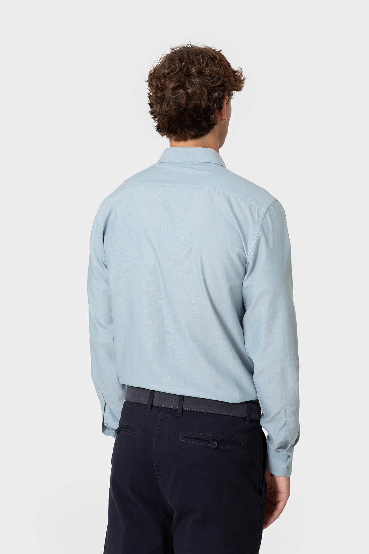 CAMISA OXFORD CELESTE