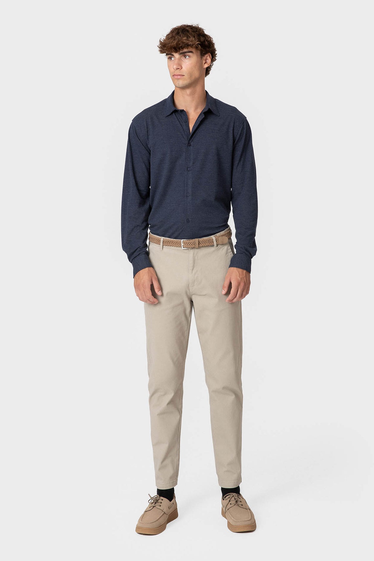 CAMISA AZUL VARILLA