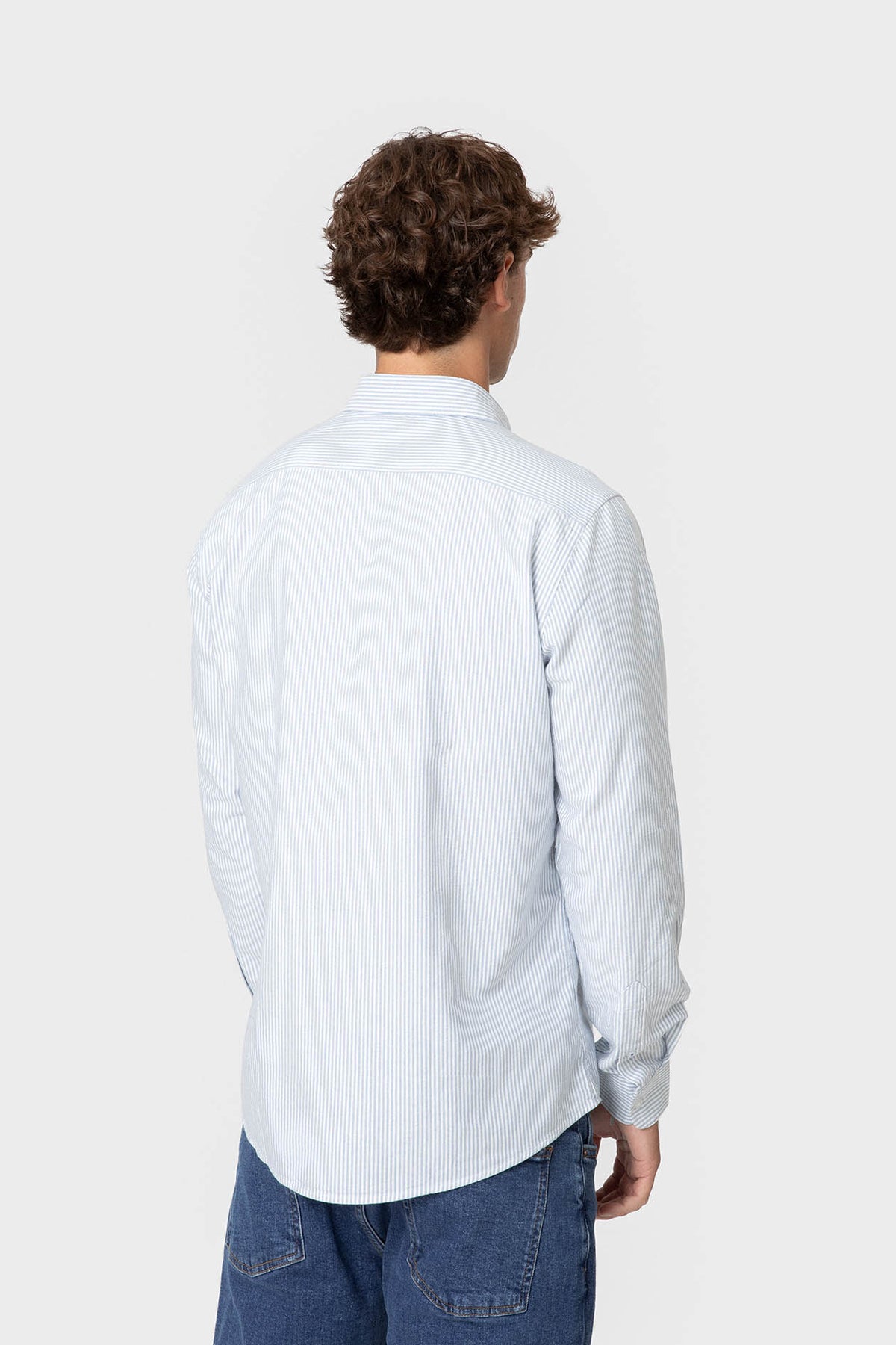 CAMISA OXFORD RAYAS BRUSHED