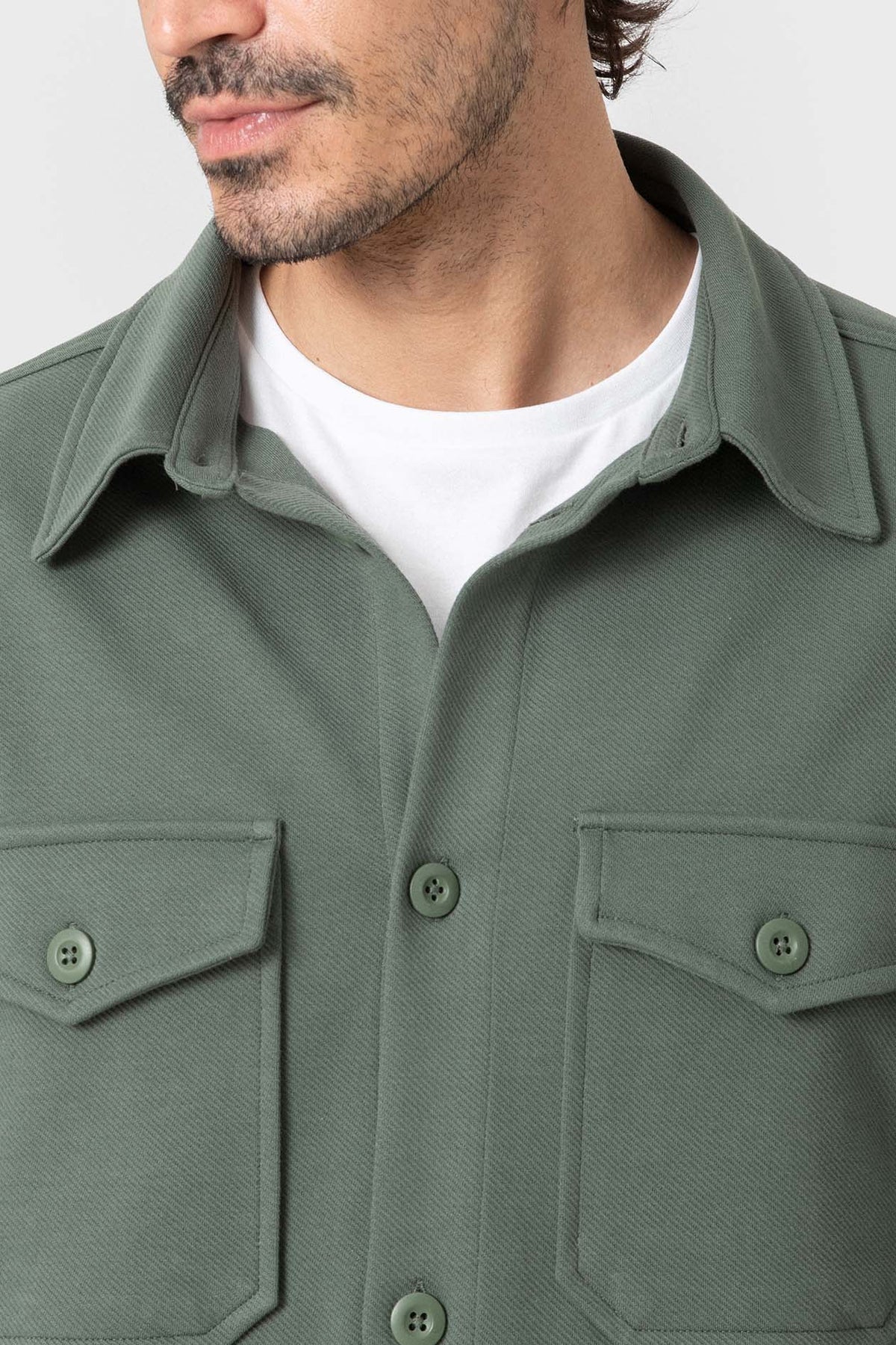 SOBRECAMISA PUNTO TEJIDO DIAGONAL