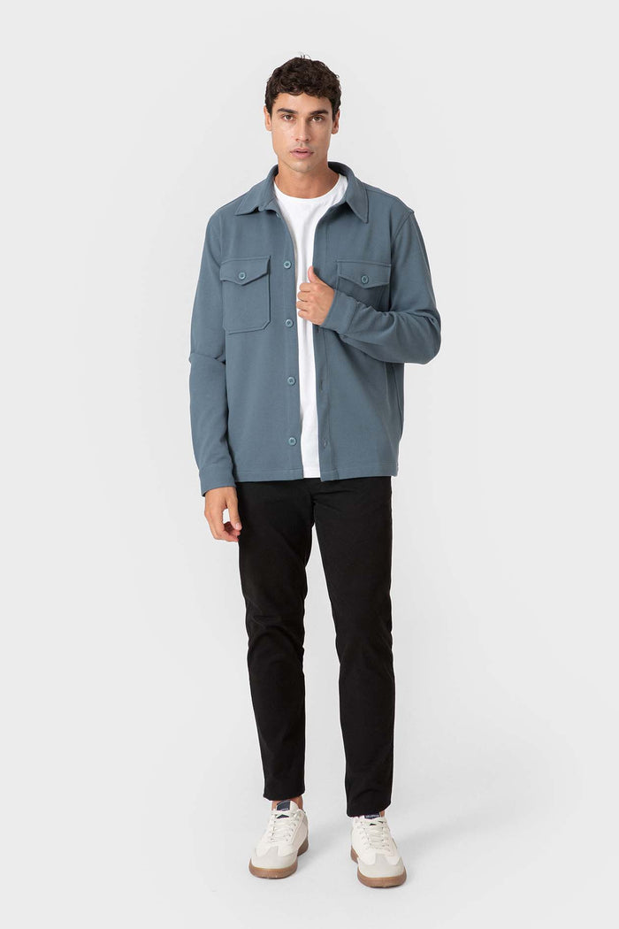 SOBRECAMISA PUNTO TEJIDO DIAGONAL