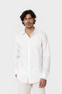 CAMISA VESTIR BLANCA BROCADO
