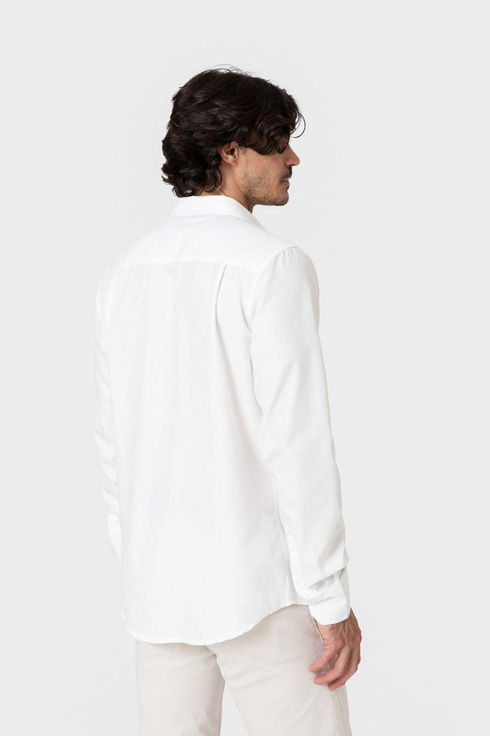 CAMISA VESTIR BLANCA BROCADO