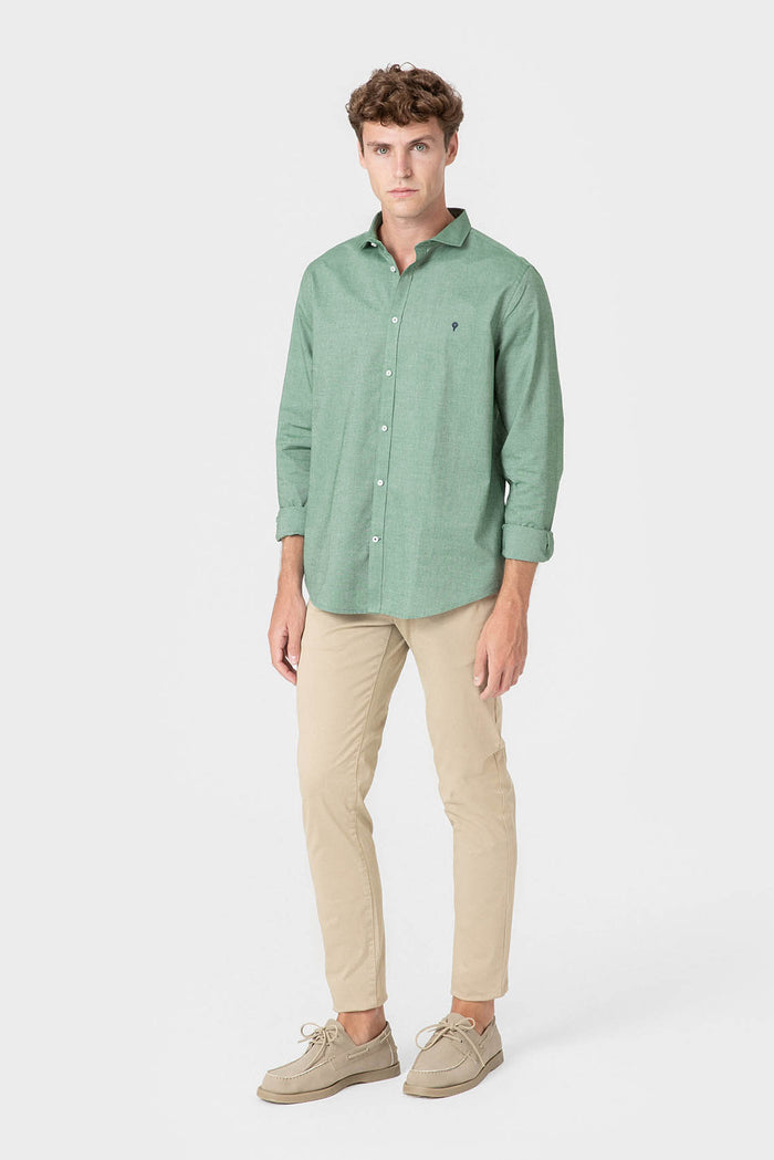 CAMISA OXFORD VERDE