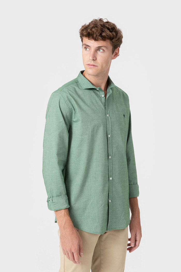 CAMISA OXFORD VERDE