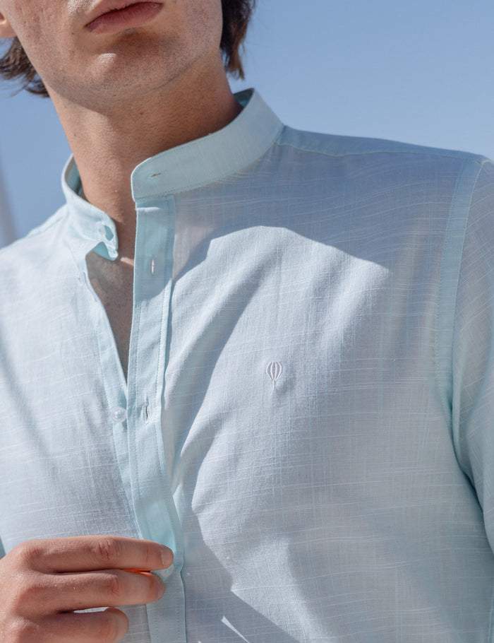 CAMISA OXFORD LISA GOLA MANDARIM