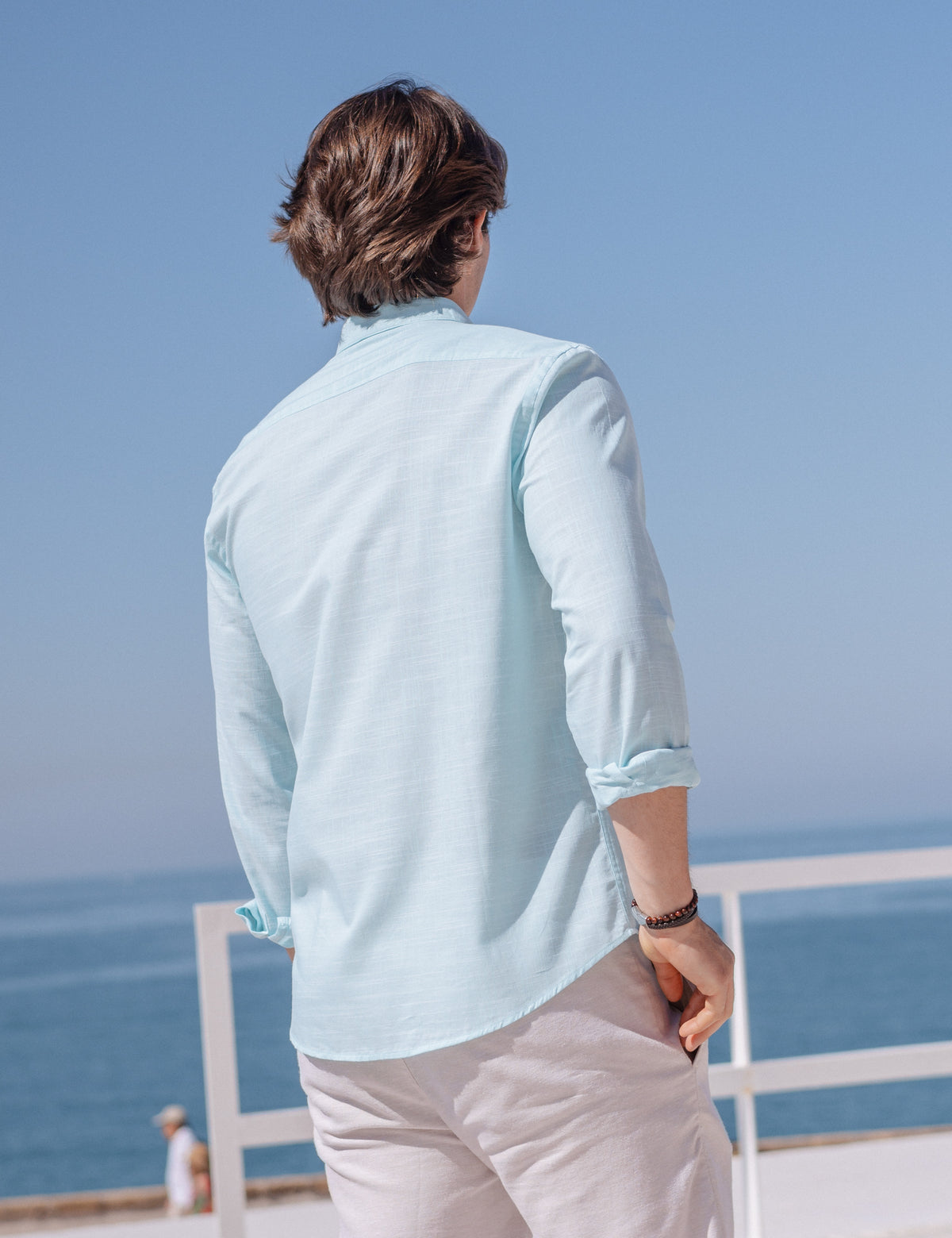 CAMISA OXFORD LISA GOLA MANDARIM