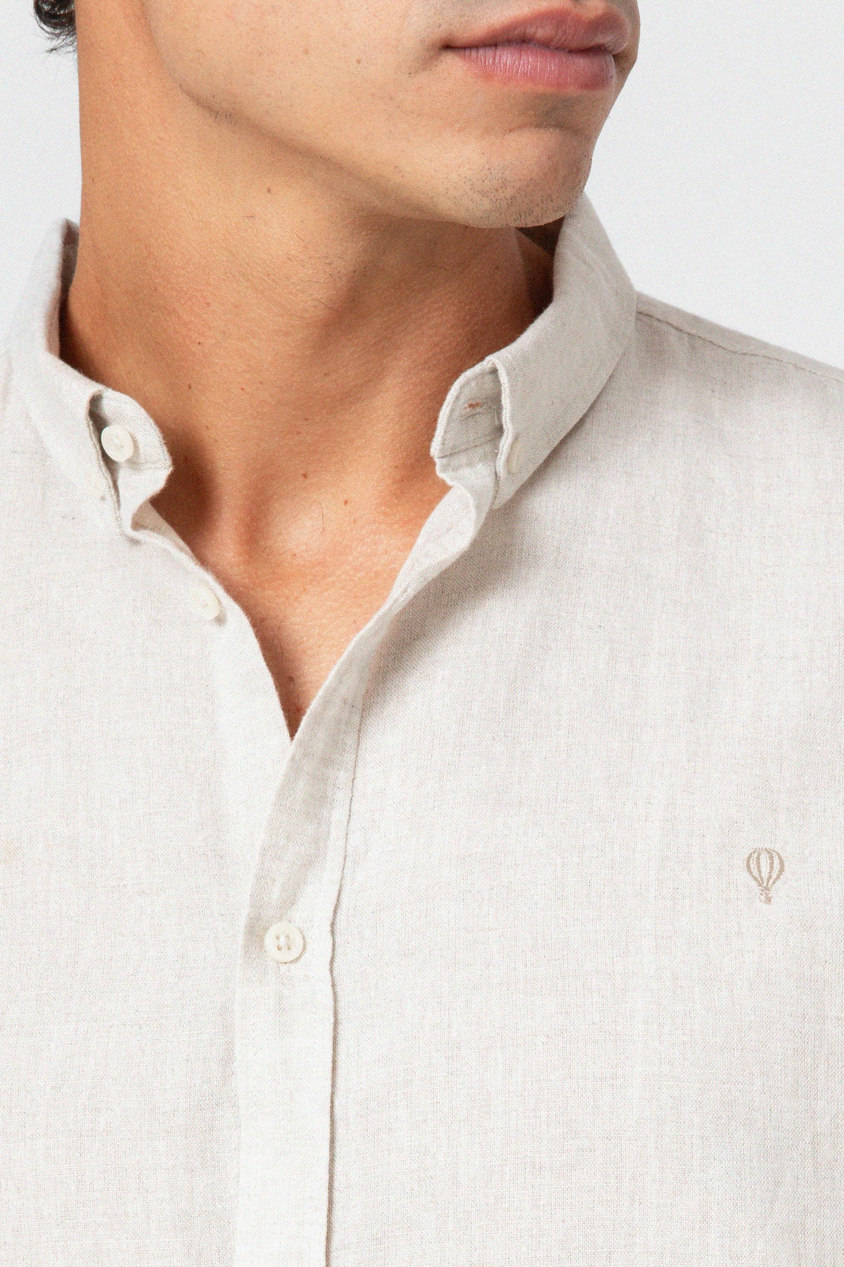 CAMISA LINHO BEGE