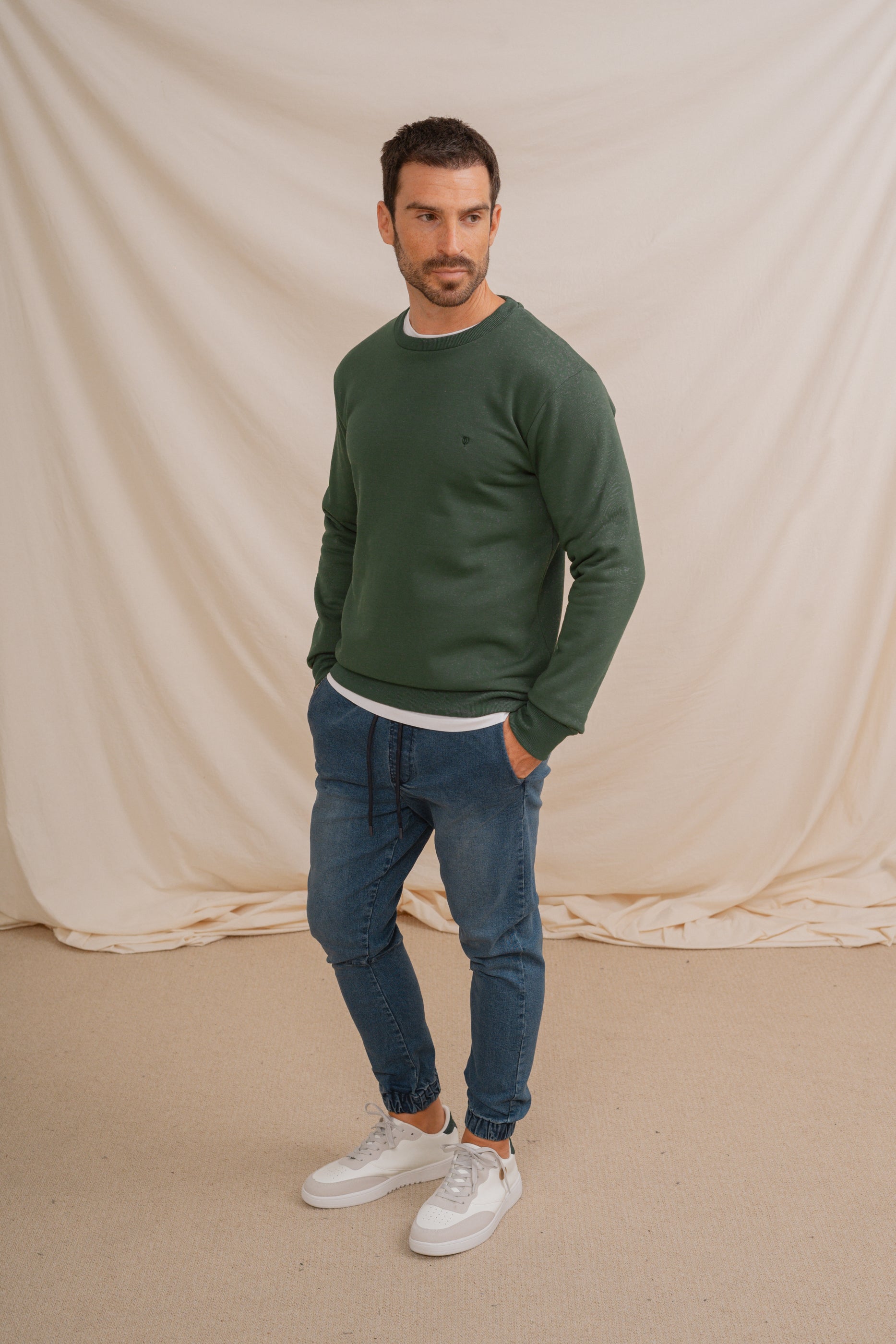 SUDADERA BÁSICA VERDE