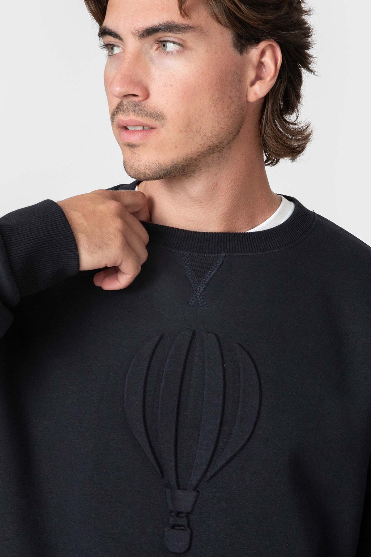SUDADERA GLOBO MARINA