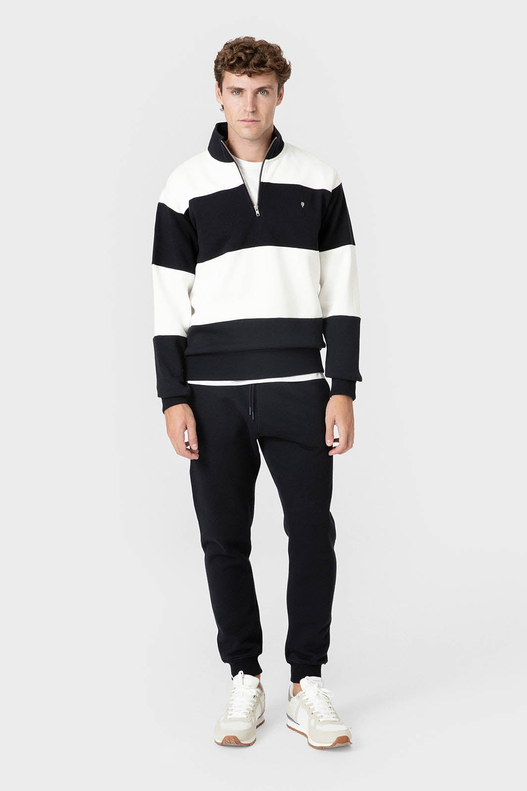 SUDADERA RAYAS MARINA